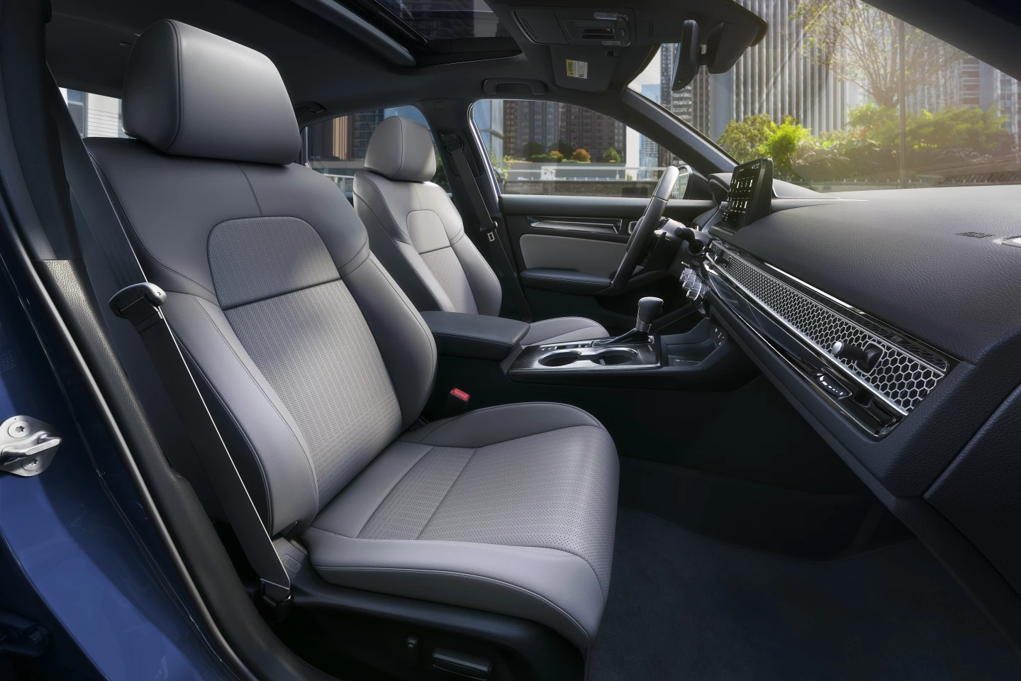 The unique dashboard and multi-vent design of the 2025 Honda Civic Hybrid is pretty cool (get it?)