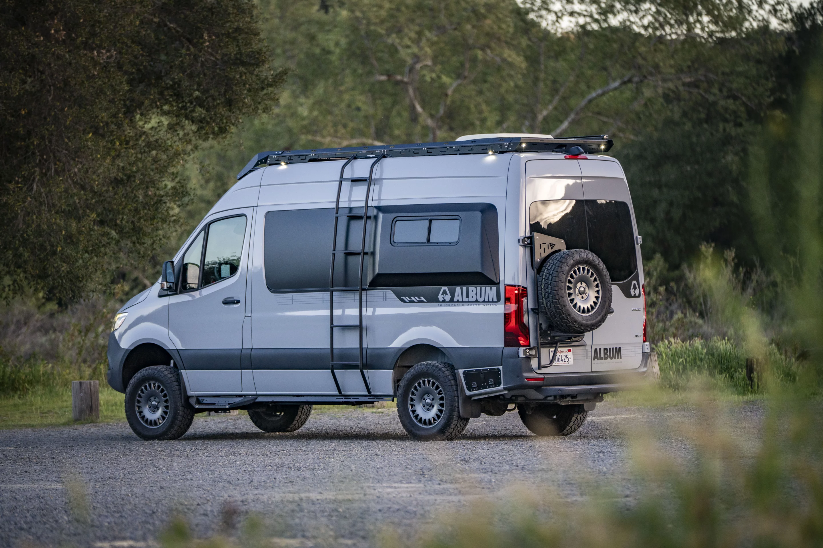 Vanspeed does install a side ladder and branded steps for practical access to the roof and interior