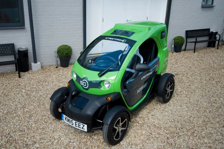 StreetDrone takes the Renault Twizy, and kits it out with full drive-by-wire systems, plus the cameras, sensors and open-source software to make it a self-driving research platform