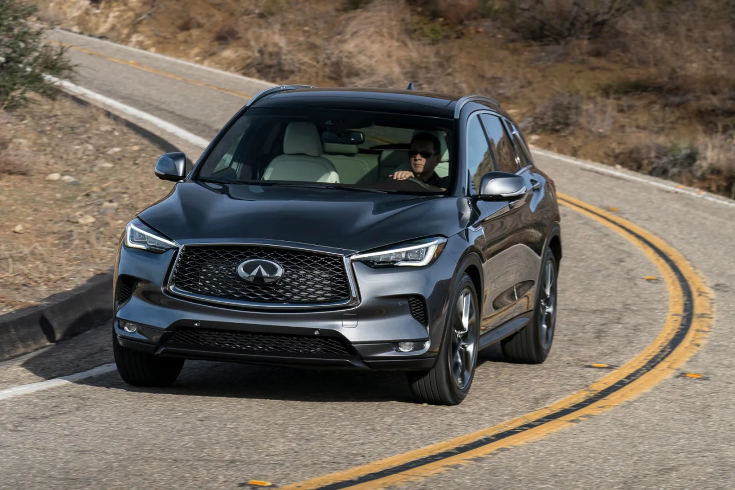 The QX50's lackluster CVT and electric-assist steering are perhaps its greatest downers