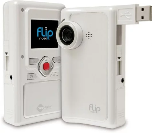 The Flip digital camcorder by Pure Digital - note the pop-out USB connector.