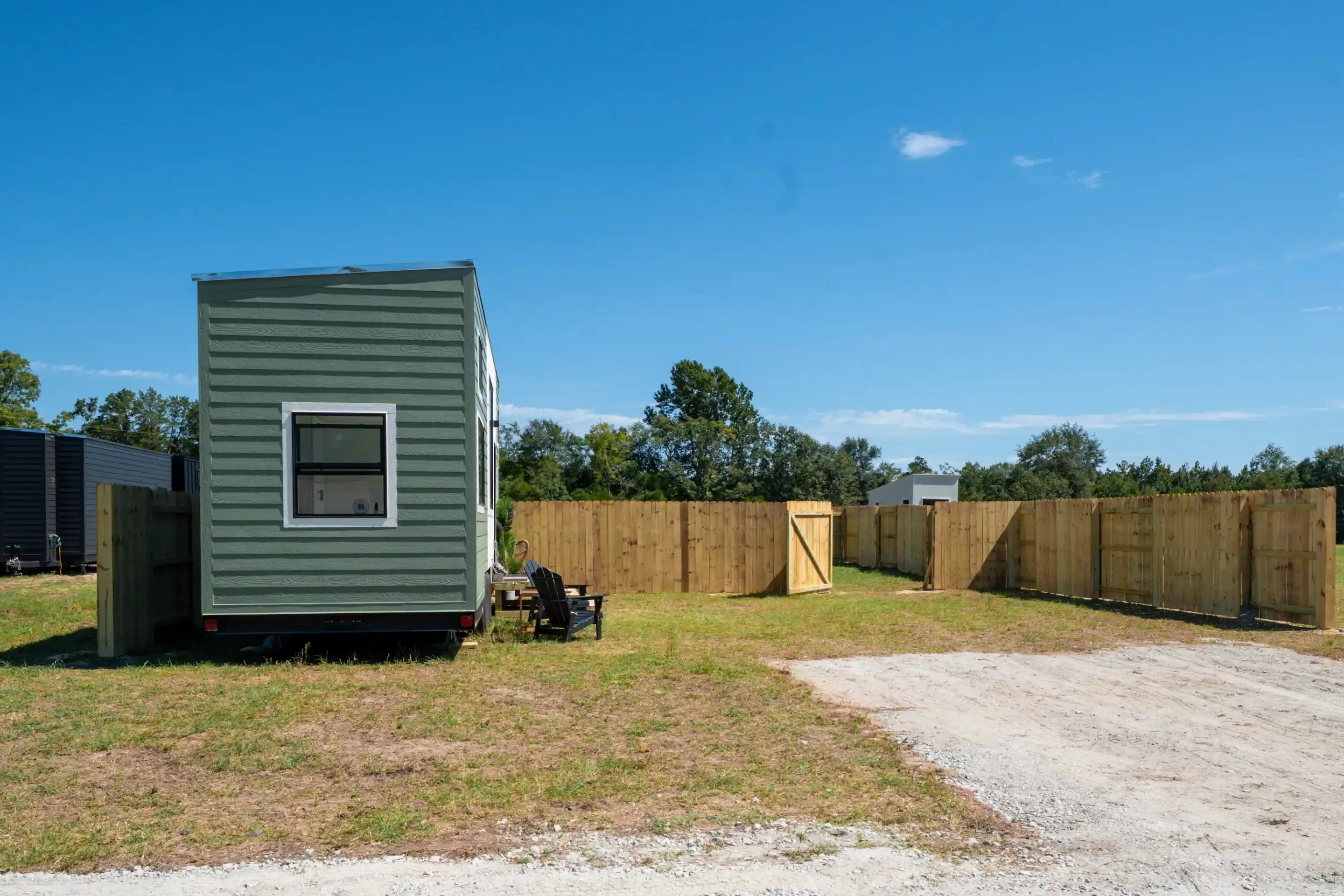The Webster is based on a triple-axle trailer and is finished in engineered wood