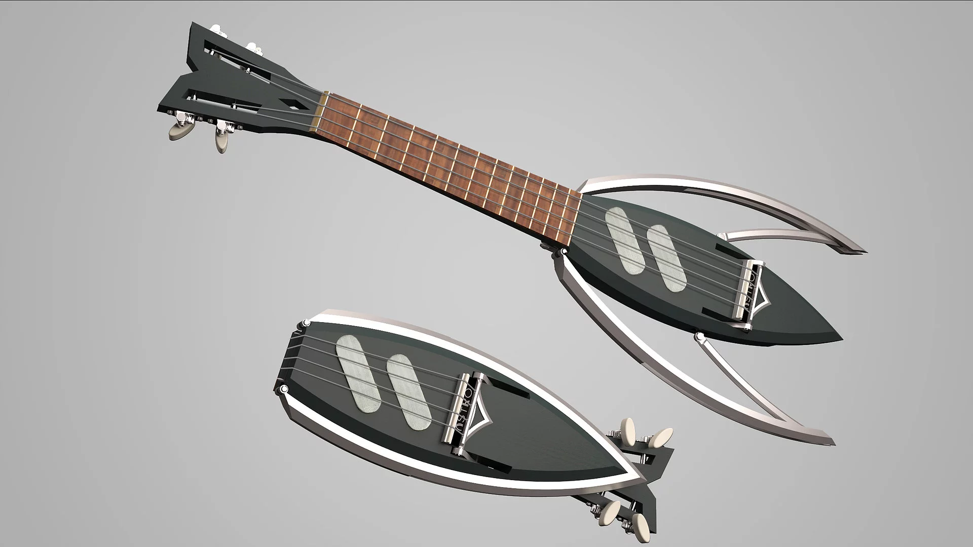 The Astro folding ukulele project is currently raising production funds on Kickstarter