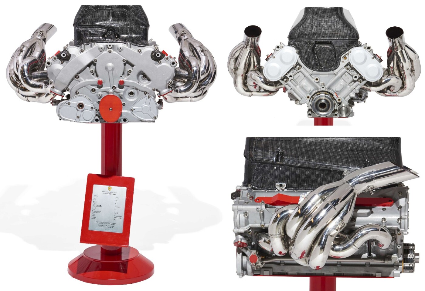 It isn't often that you get the opportunity to purchase something of this ilk. The Ferrari F2002 was one of the most successful Formula One cars of all time. Designed by Ross Brawn, Rory Byrne and Paolo Martinelli, it won 15 Grands Prix, from 19 starts, driven by the pairing of Michael Schumacher and Rubens Bariccello, and claimed both the 2002 drivers and constructors titles. This is a race-used 835 hp, V10 engine from the F2002, set on a Ferrari red stand. Only the McLaren MP4/4 and recent Mercedes-Benz F1 cars have been more successful than this car and you will not find one of those engines available to put in your man cave, regardless of price. This is a symbol of excellence and great value at the selling price of $71,882 (€58,667)