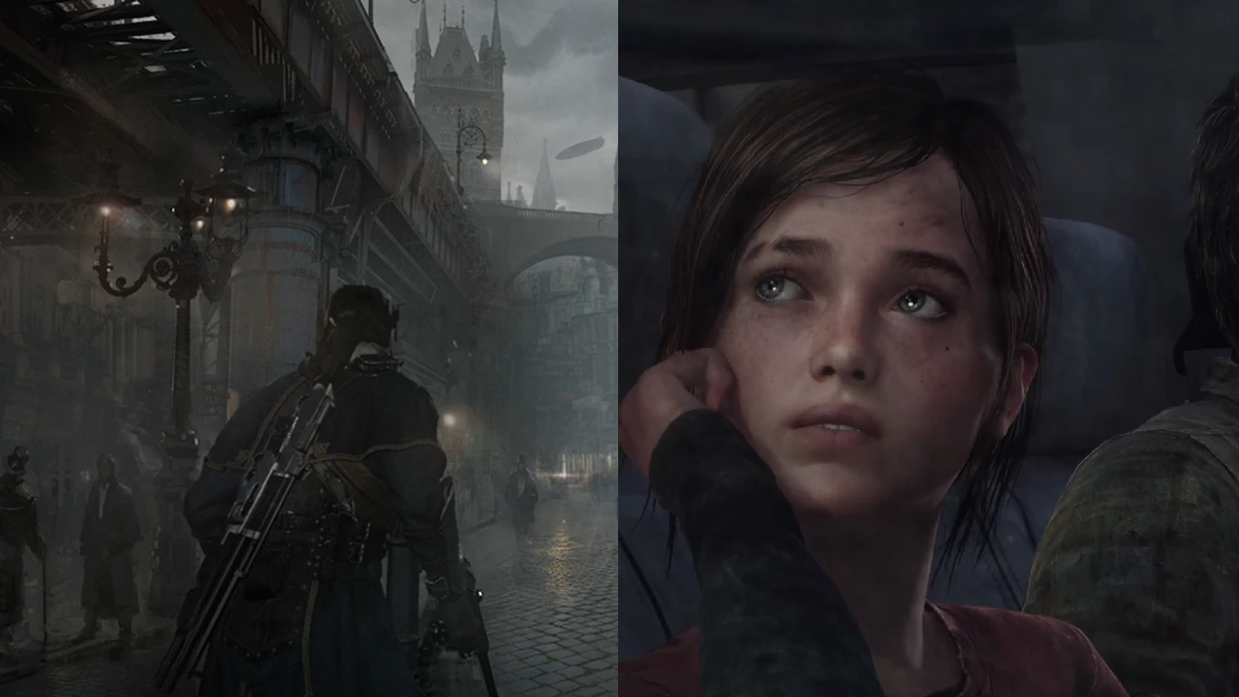 The Order 1886 (left) and The Last of Us Remastered (right)