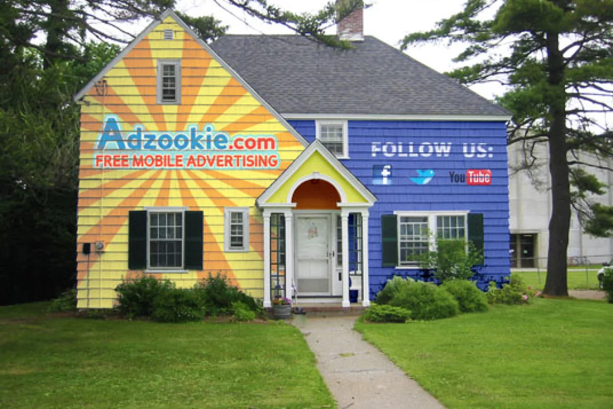 Adzookie will pay the home-owner's mortgage for the time that the house remains painted (Image: Adzookie)