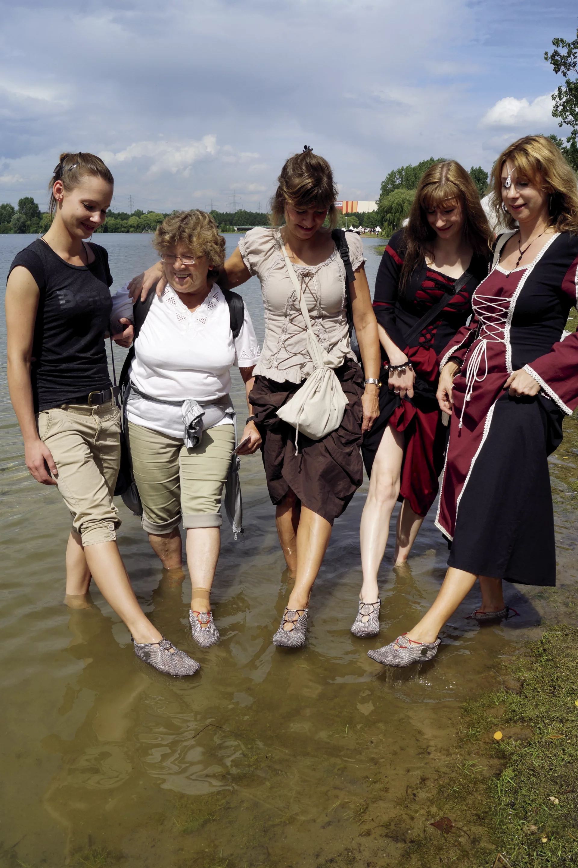 Wearers can feel water, temperature and other elements