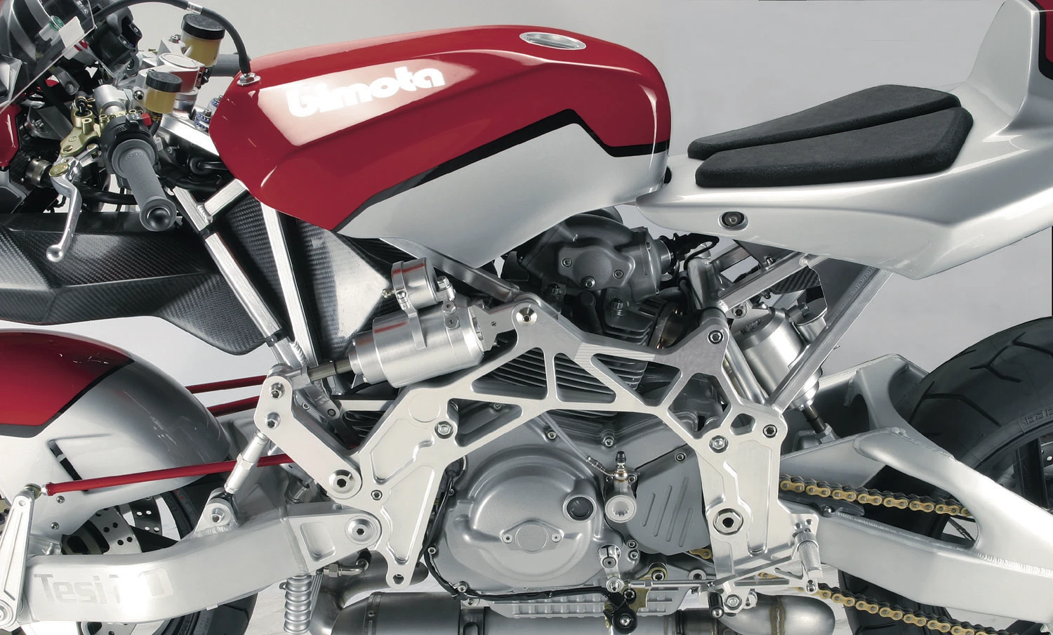 The Bimota Tesi 2D is closely related to the Vyrus