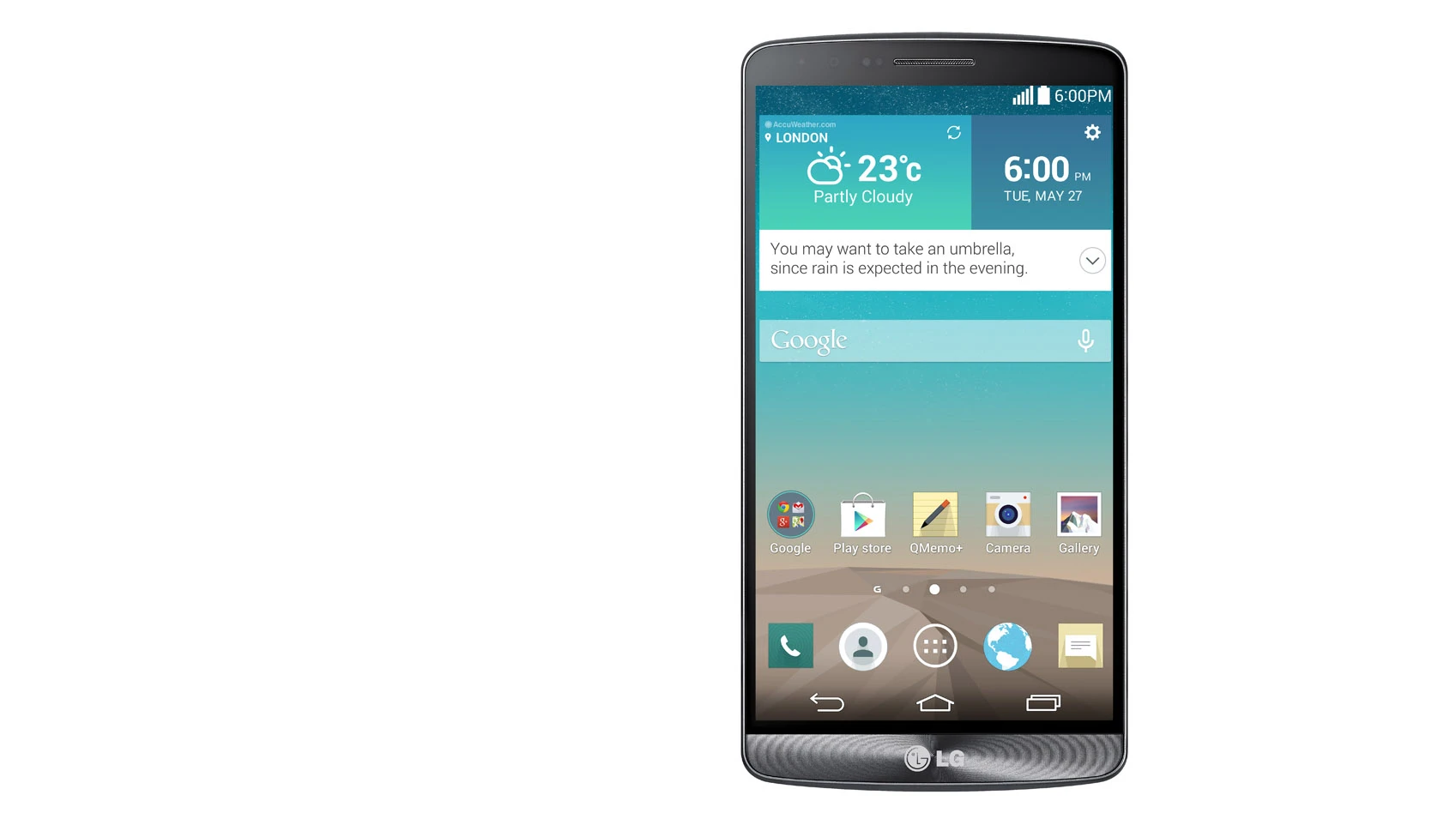 The G3 has less bezel than just about other smartphone out there