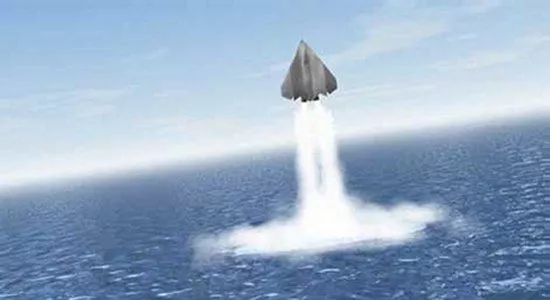 The DARPA project envisions deploying assets such as this earlier DARPA concept, the Cormant underwater UAV