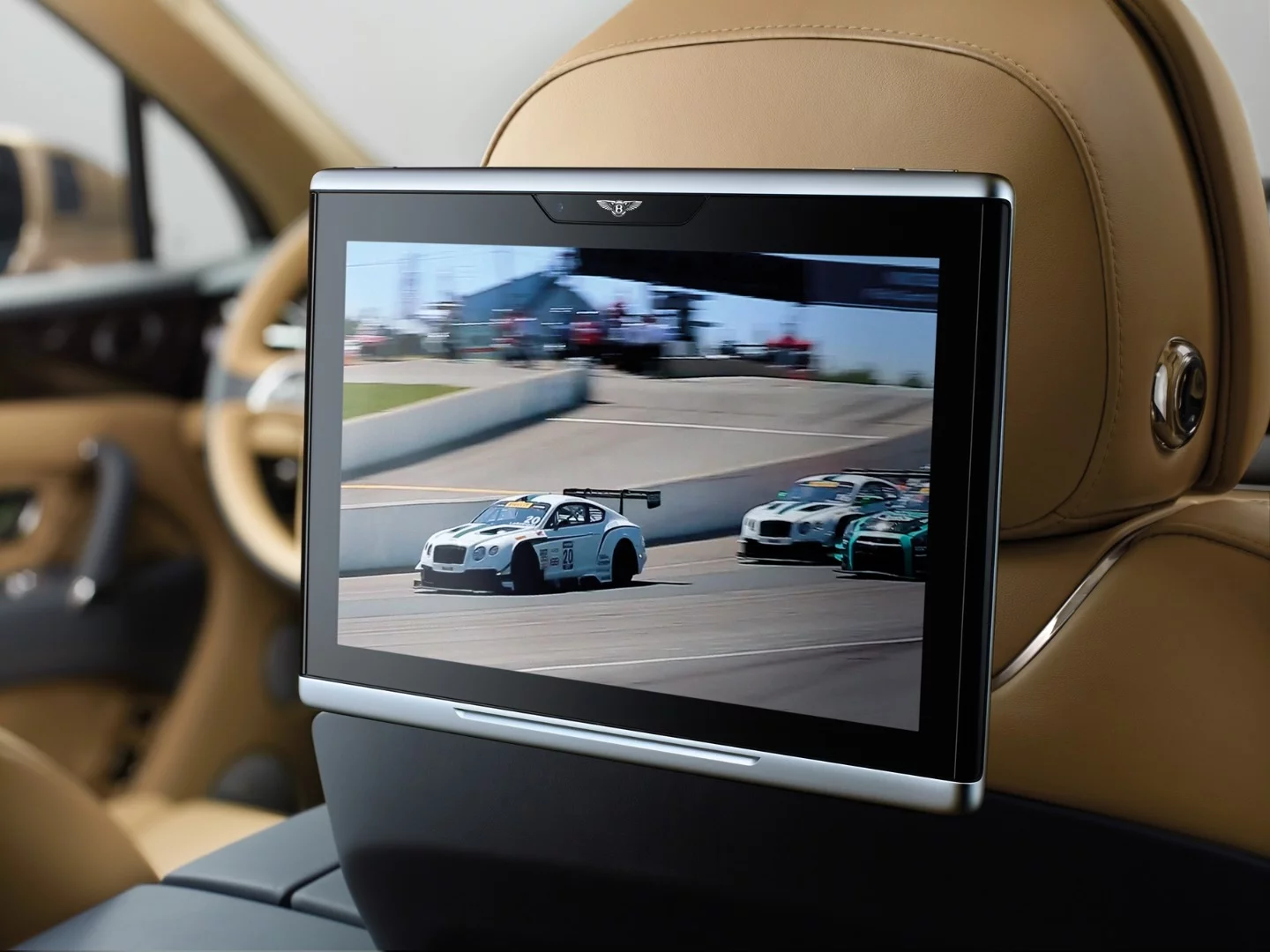 The Bentayga has removable Android-based Bentley Entertainment Tablets for rear-seat passengers