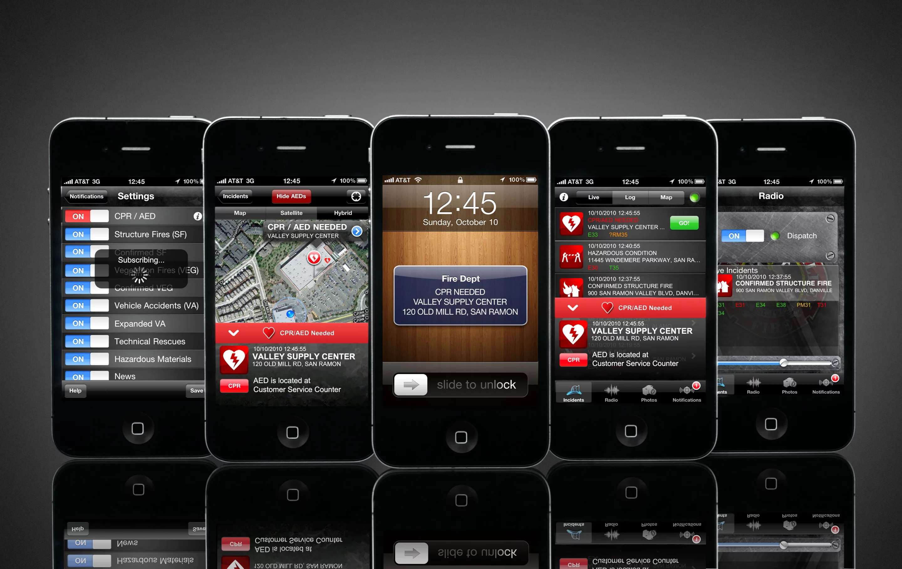 A new location-aware iPhone app has been developed that notifies registered users within the 155 square-mile San Ramon Valley when their skills are needed to save lives