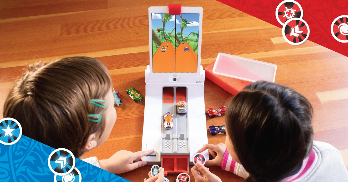 Hot Wheels MindRacers combines physical toy car play with on-screen racing and battling
