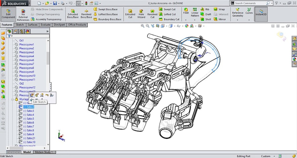 The researchers used CAD software to design a mechanical solution that would direct assess the patient's needs