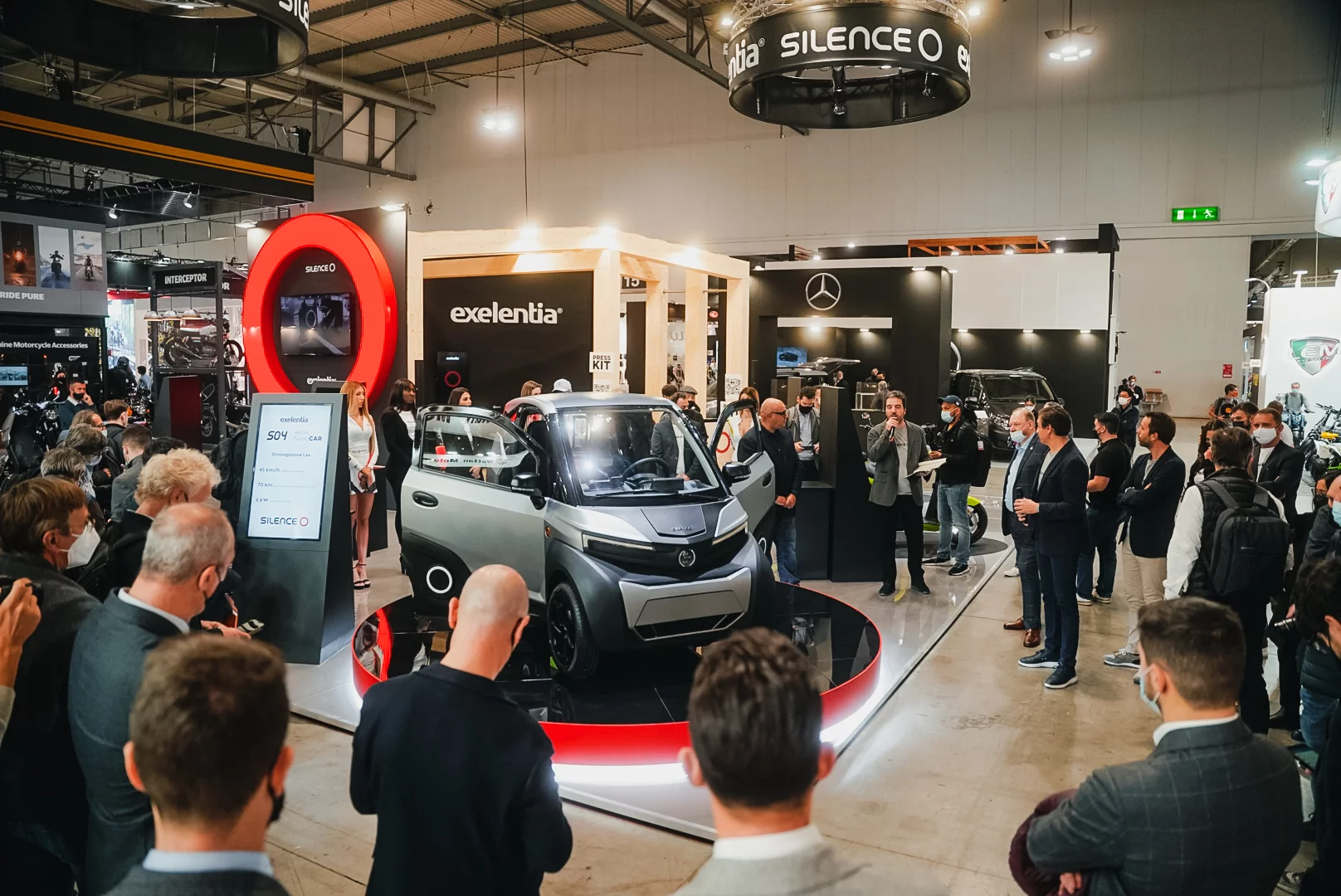 Originally announced in October, the S04 electric nanocar made its official international debut at EICMA in Milan