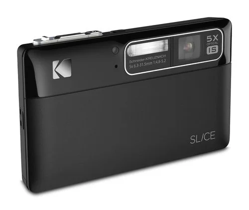 The Kodak Slice Touchscreen camera combines a 2GB internal memory with facial recognition and tagging capabilities