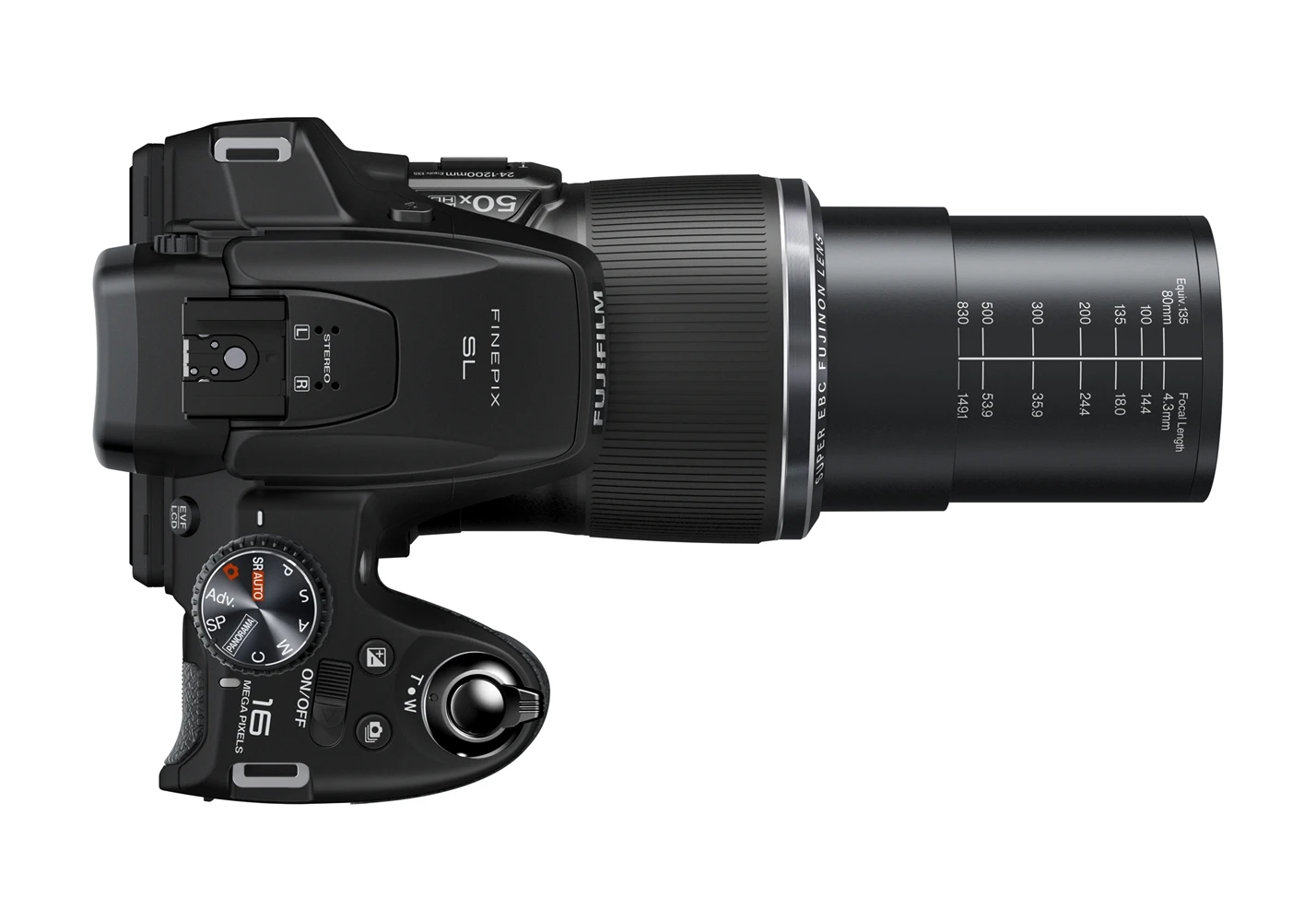 The SL1000 gains a new Super EBC coated, 50x FUJINON optical zoom lens (24 - 1200 mm) consisting of 17 elements in 12 groups