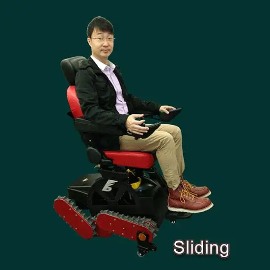 The B-Free Chair has multi-directional caster wheels for easier rolling and turning