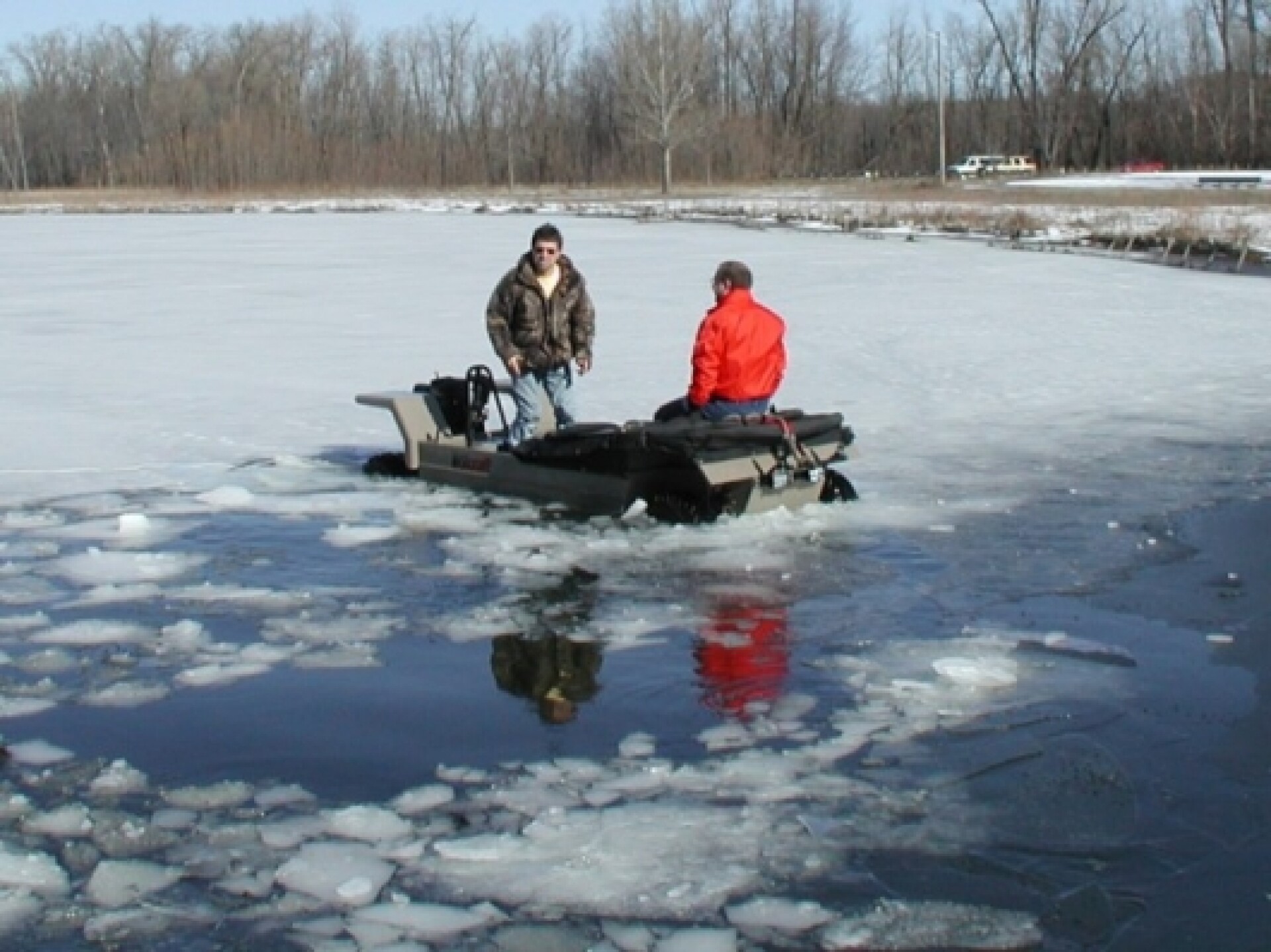The Wilcraft amphibious icefishing vehicle