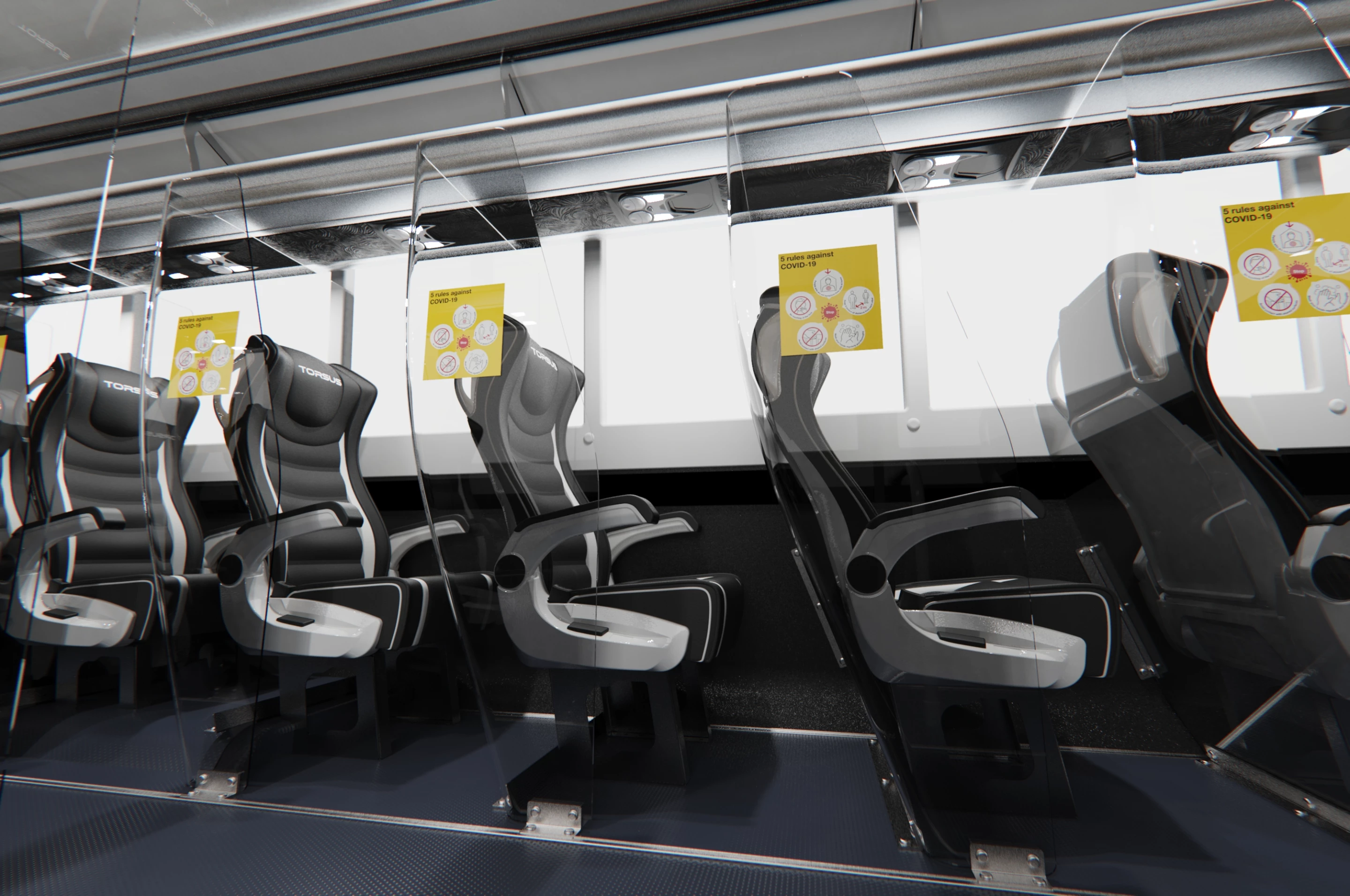 Single-seat rows will cut personnel-moving efficiency but will help to keep passengers properly distanced