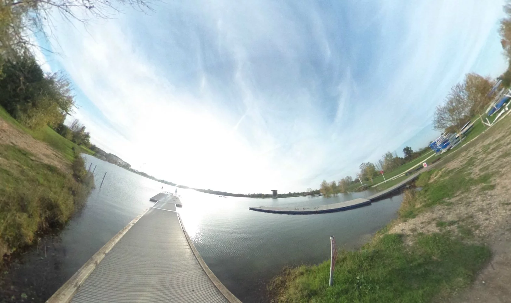 Sitting on the dock of the bay, with the Theta from Ricoh