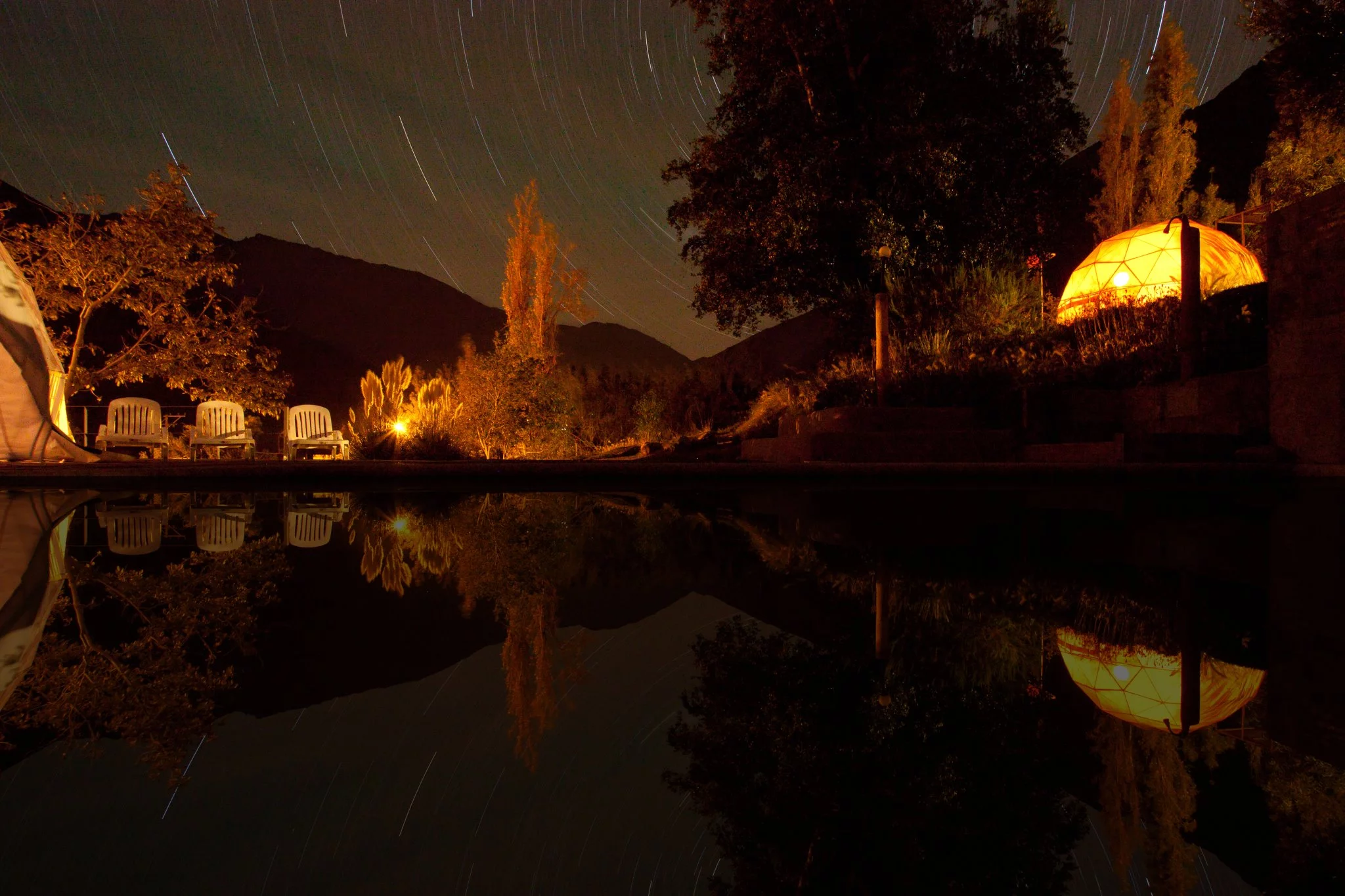 Elqui Domos hotel hosts a pool side astronomic tour
