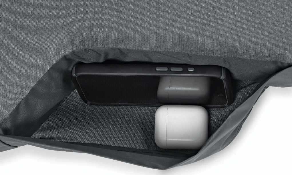 Each Rivian Foamy includes an EDC stash pocket to help keep valuables from sliding into the R1S' cracks and crevices