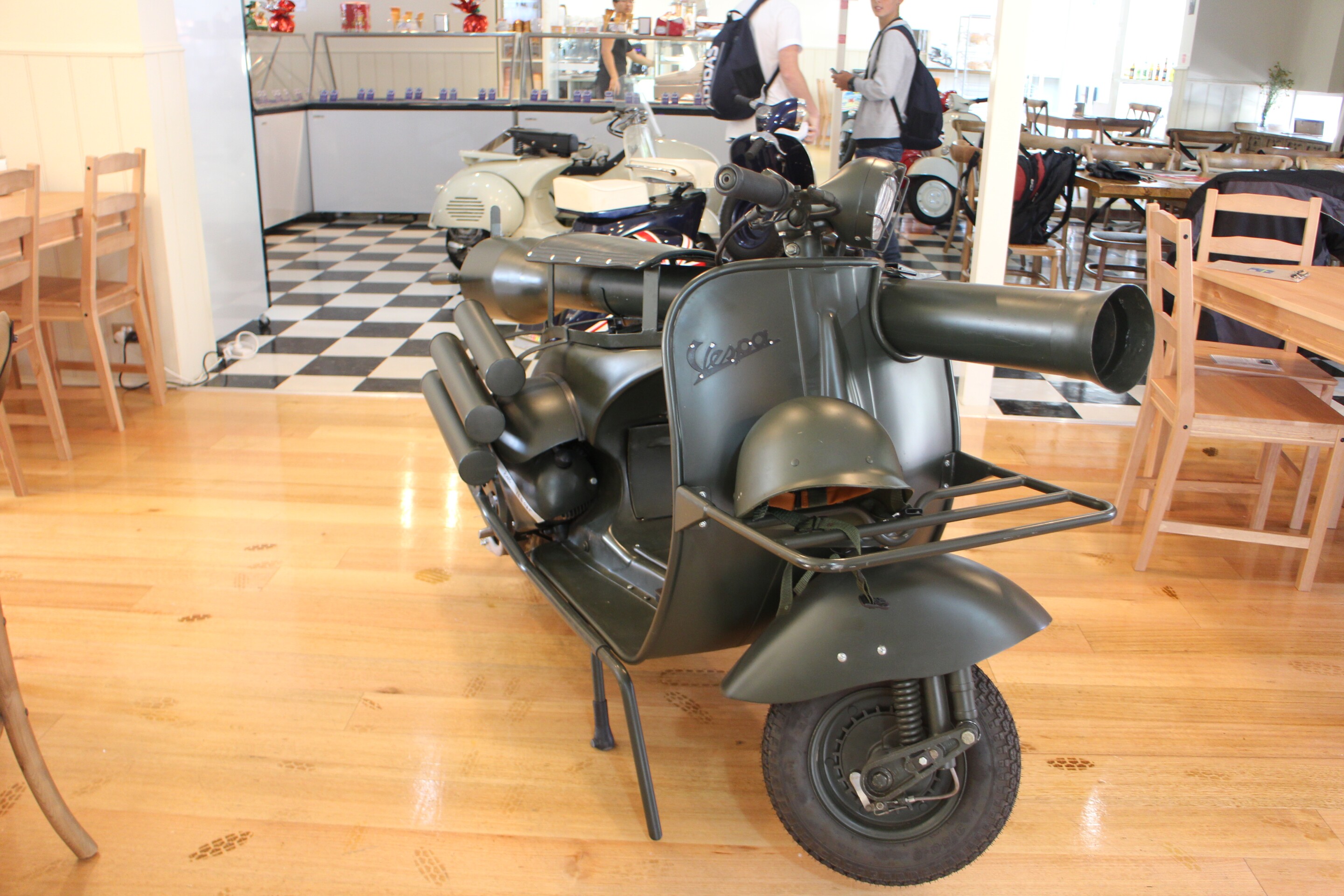 Vespa's lethal 150 TAP A scooter with serious attitude