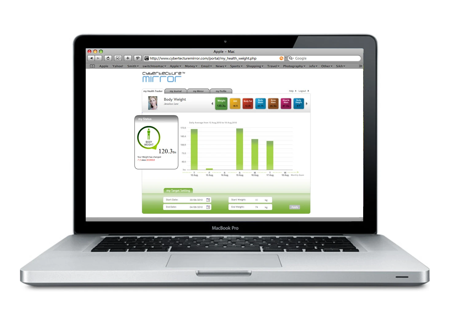 An online portal caters for off-device storage, as well as configuration, personalization and control