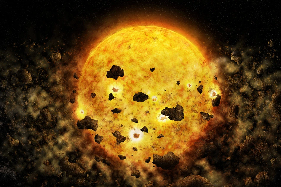 A strangely-dimming star might be being blocked by the debris from a planetary smash-up, according to a new study