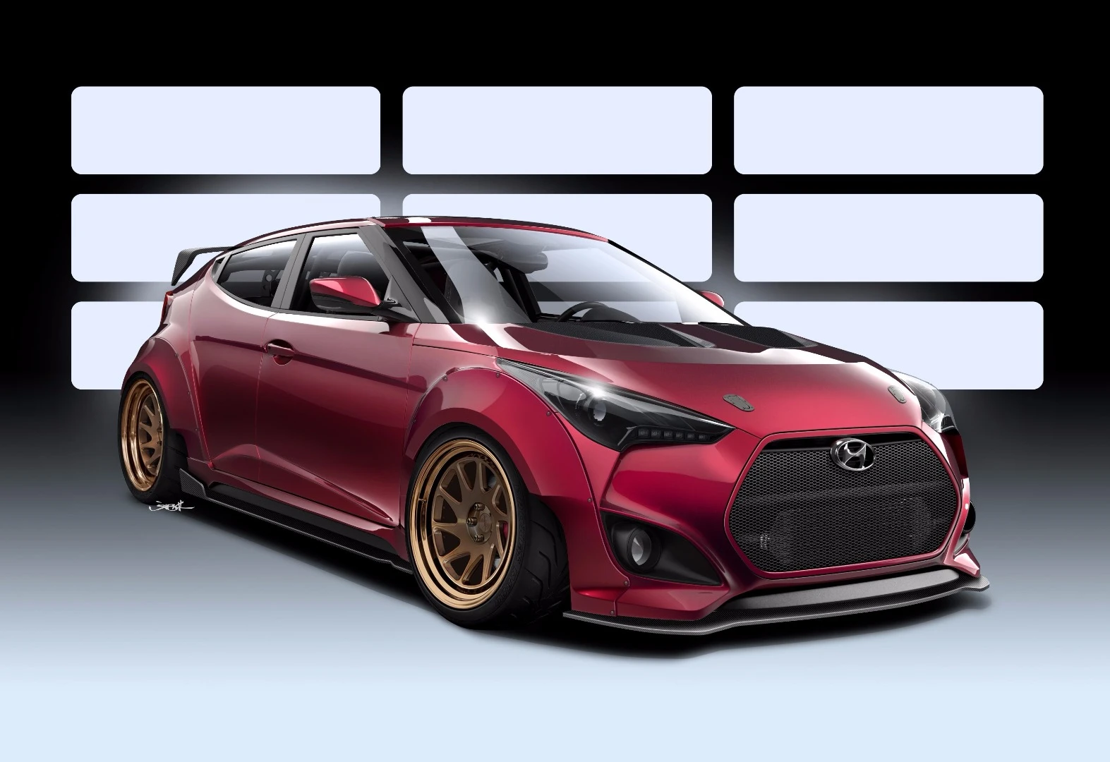 The Hyundai Veloster Gurnade Concept will debut at SEMA 2016