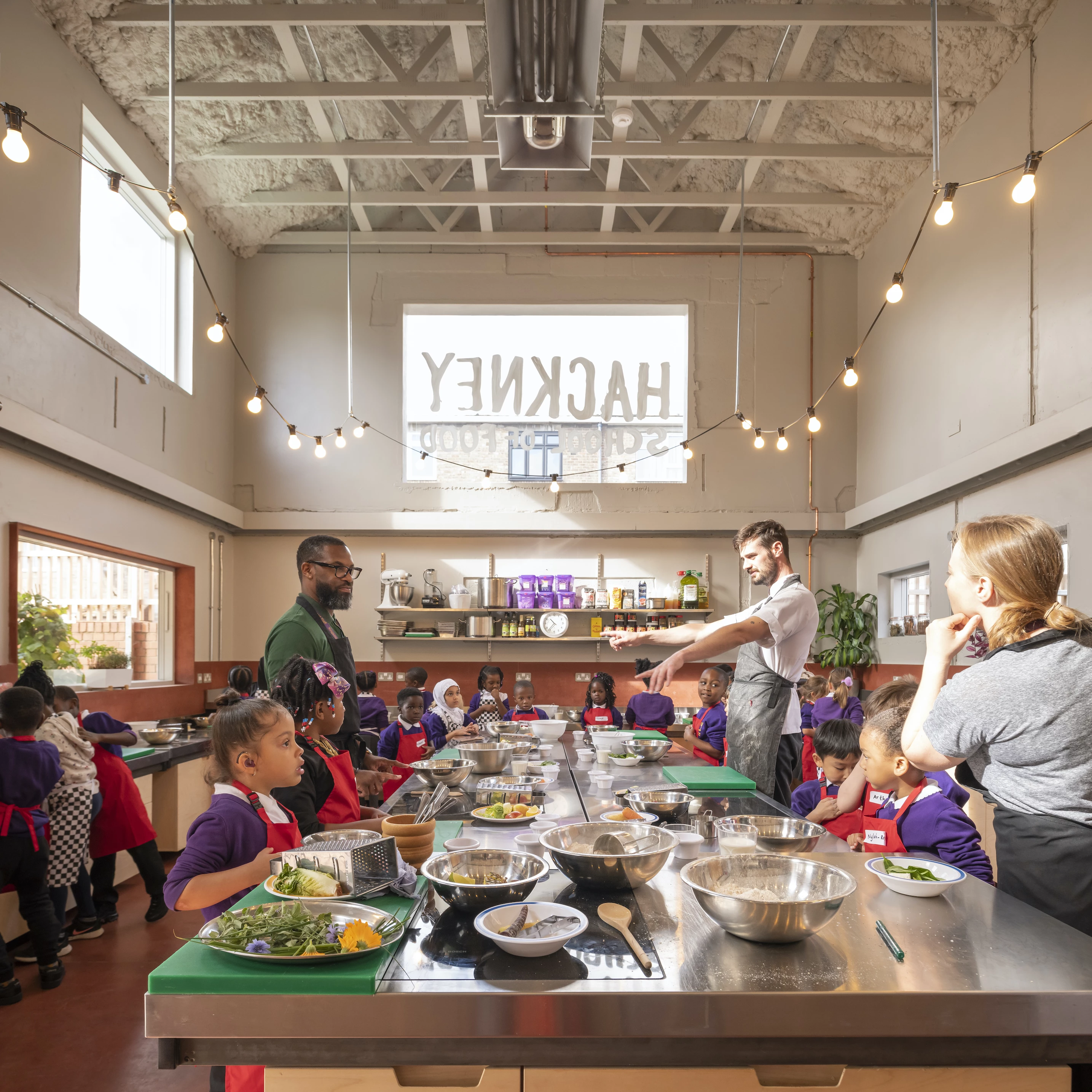 Hackney School of Food was designed by Surman Weston and is located in London