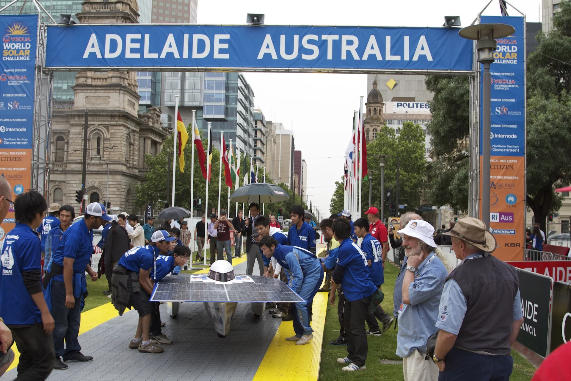 The finish Line in Adelaide, South Australia (Photo: Gizmag.com)