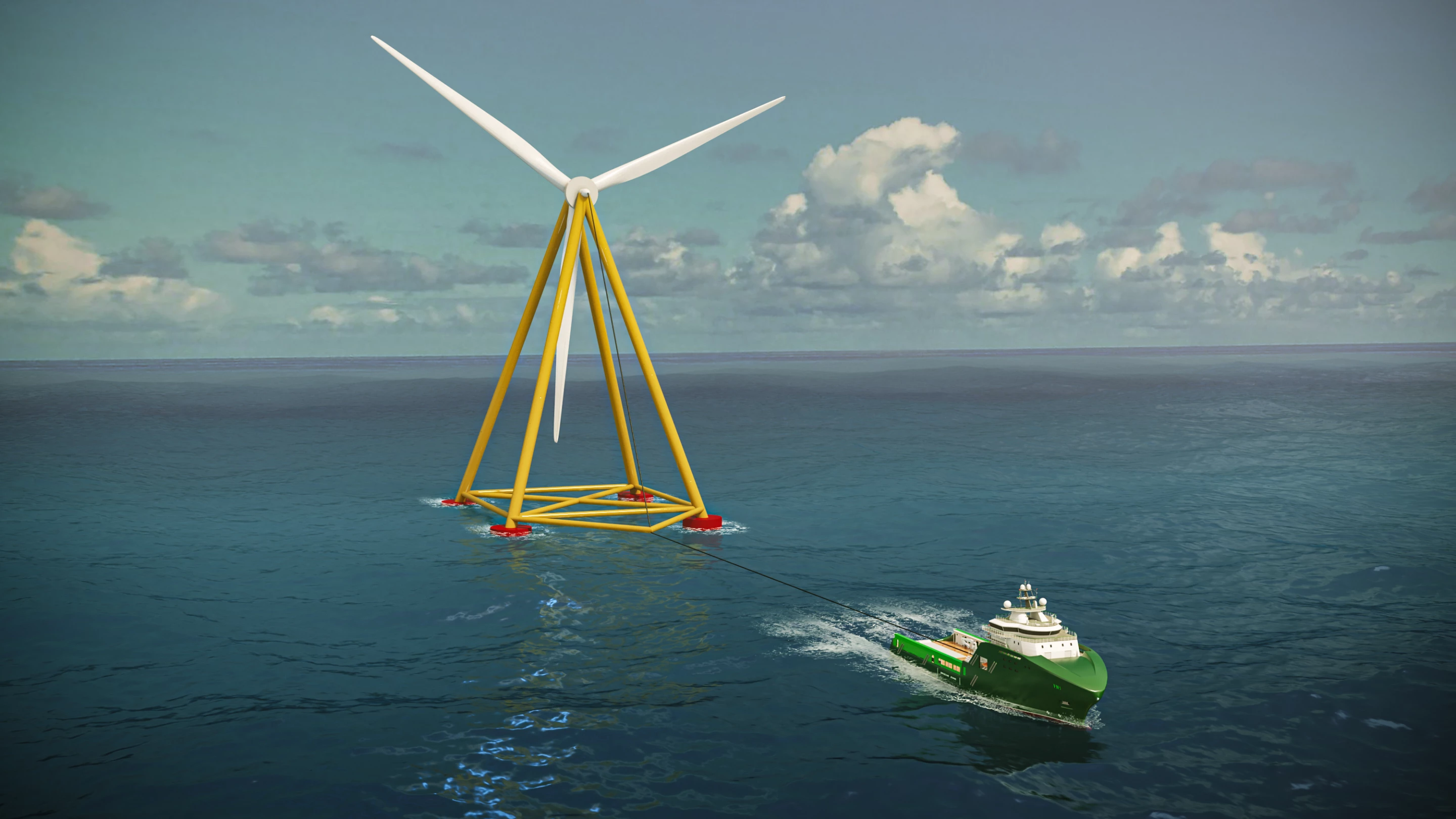 Build and maintain onshore, then tow it out and hook it up