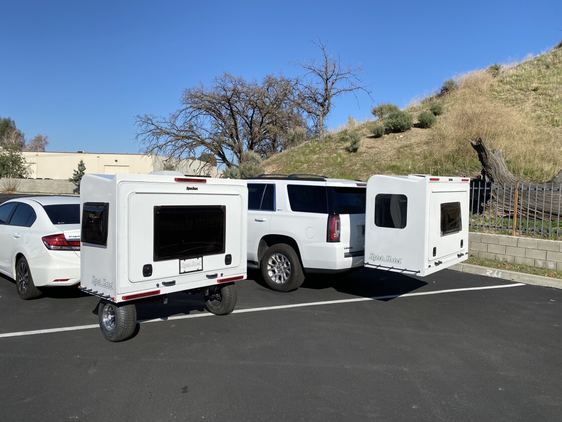 Tiny, telescoping Hitch Hotel camper gets its own trailer wheels