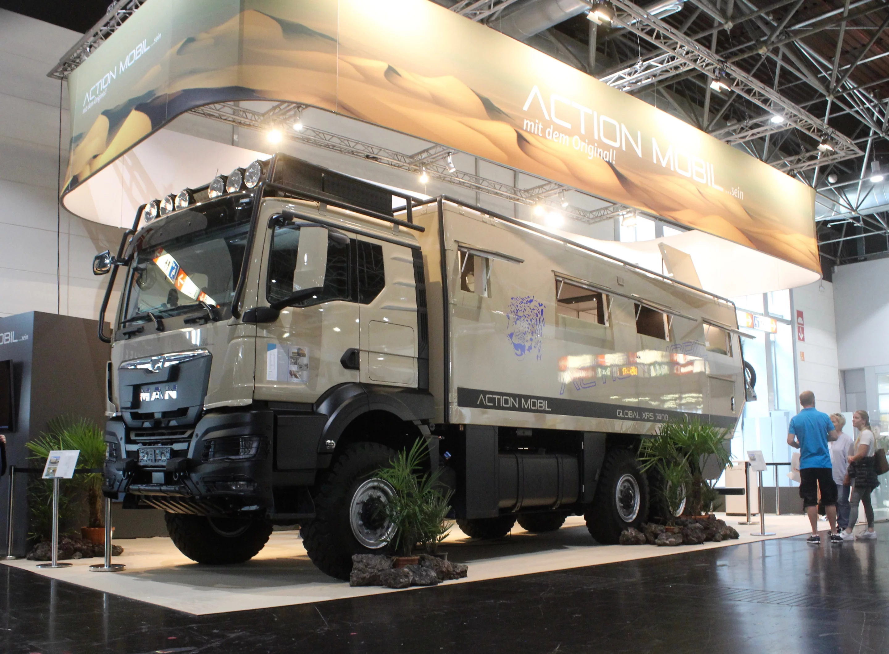 Action Mobil shows its latest Global XRS 7400 customer build at the 2022 Düsseldorf Caravan Salon