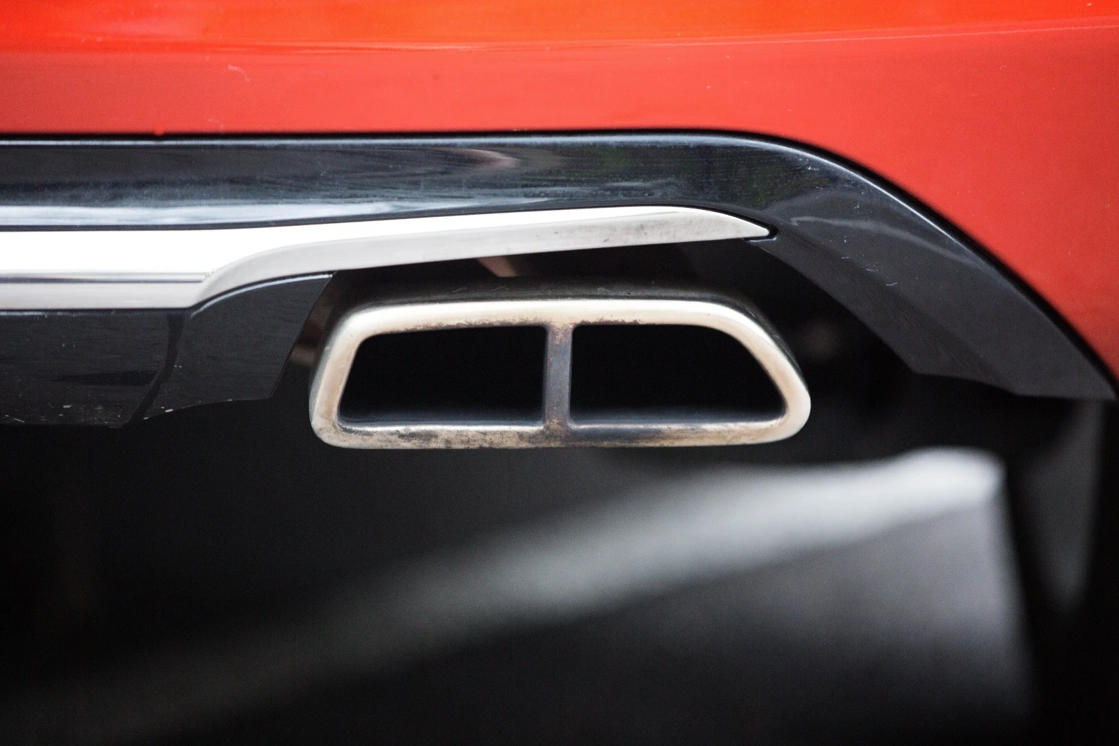 The car's funky little exhaust pipe