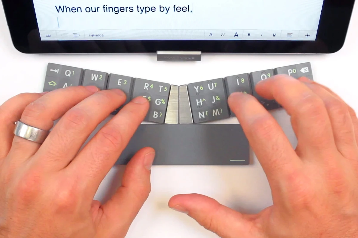 The TextBlade puts touch-typing capabilities in your pocket