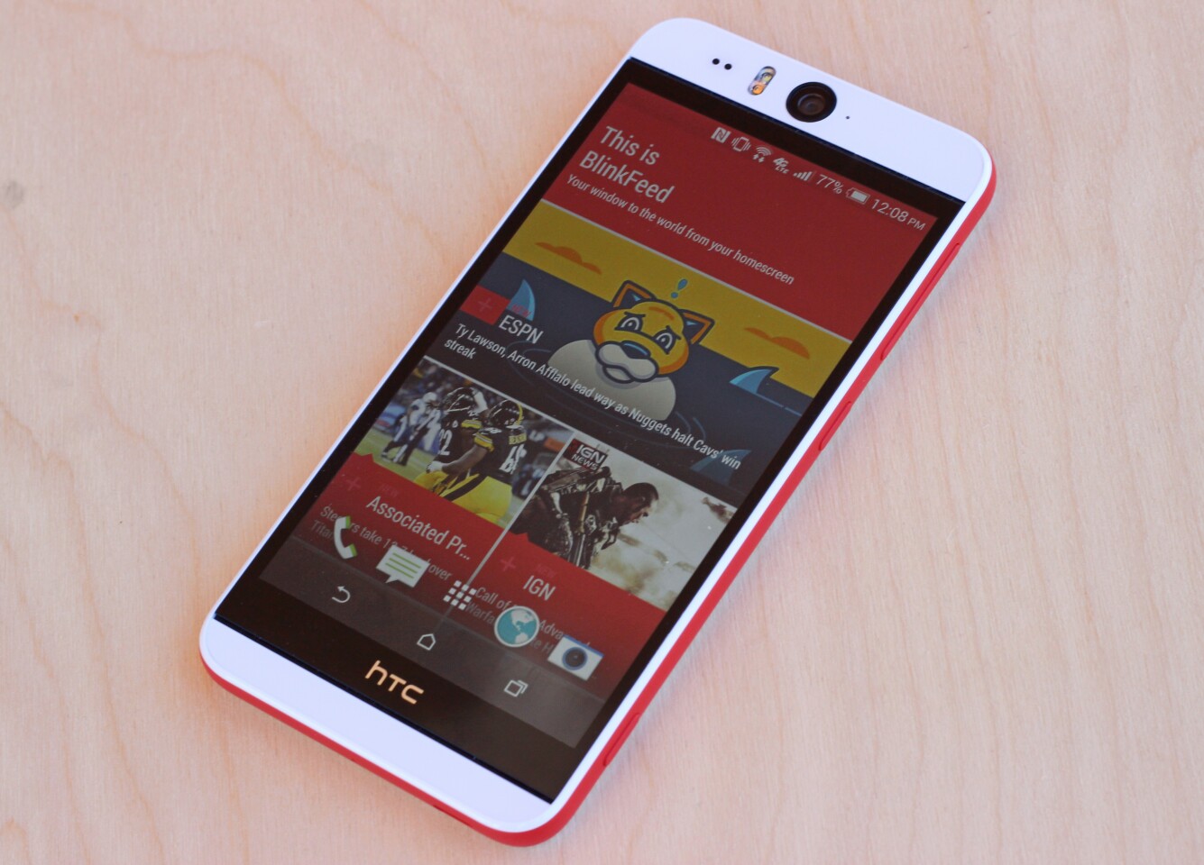 The Eye runs Android 4.4 KitKat, including HTC Sense and the Blinkfeed social and news widget (Photo: Will Shanklin/Gizmag.com)