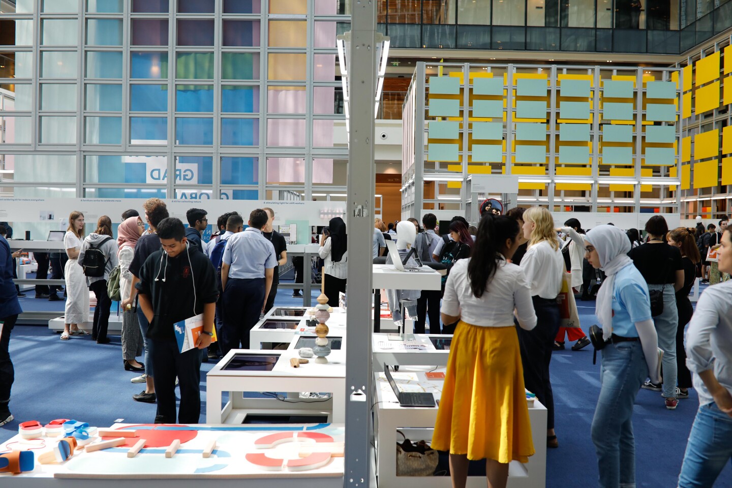 Scenes from the opening of the 2019 Global Grad Show, part of Dubai Design Week