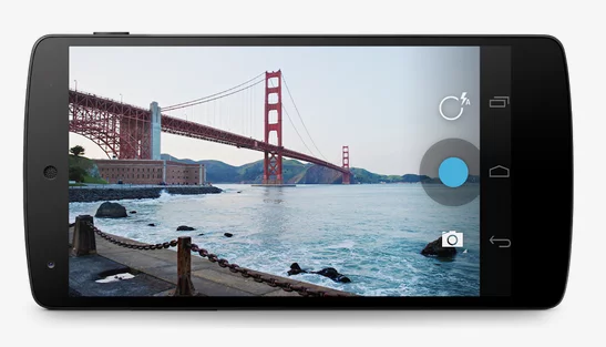 The camera app in Android KitKat