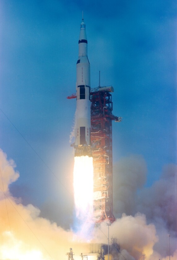 Apollo 10 lifts off