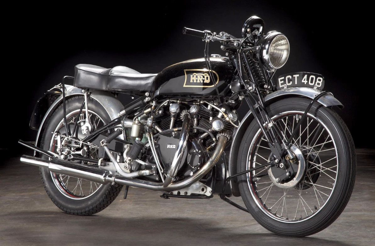 As the factory ad said: "The World's Fastest Standard Motorcycle"1948 Vincent 998cc Series B Black ShadowFrame no. R2742