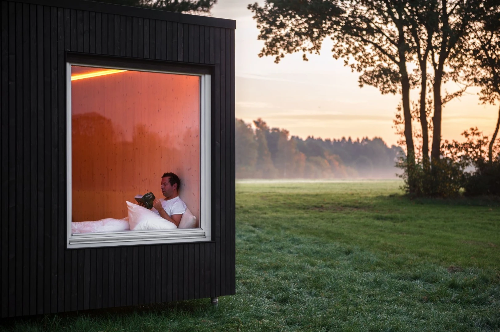 Belgium's Slow Cabins maintain an air of mystery, with the remote locations of these self-sustaining sanctuaries only revealed as your departure date draws near