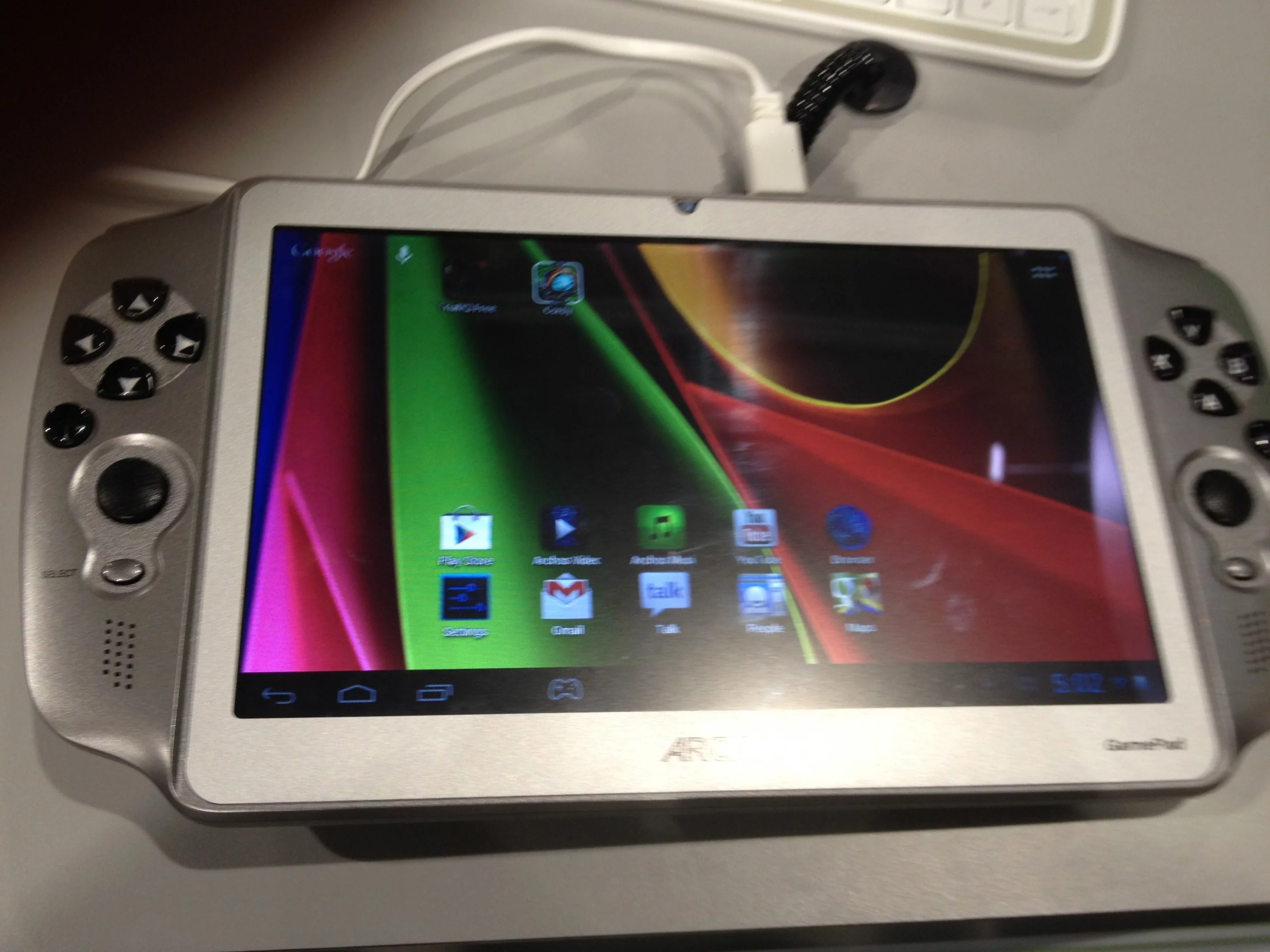 The Archos GamePad has Android as its OS