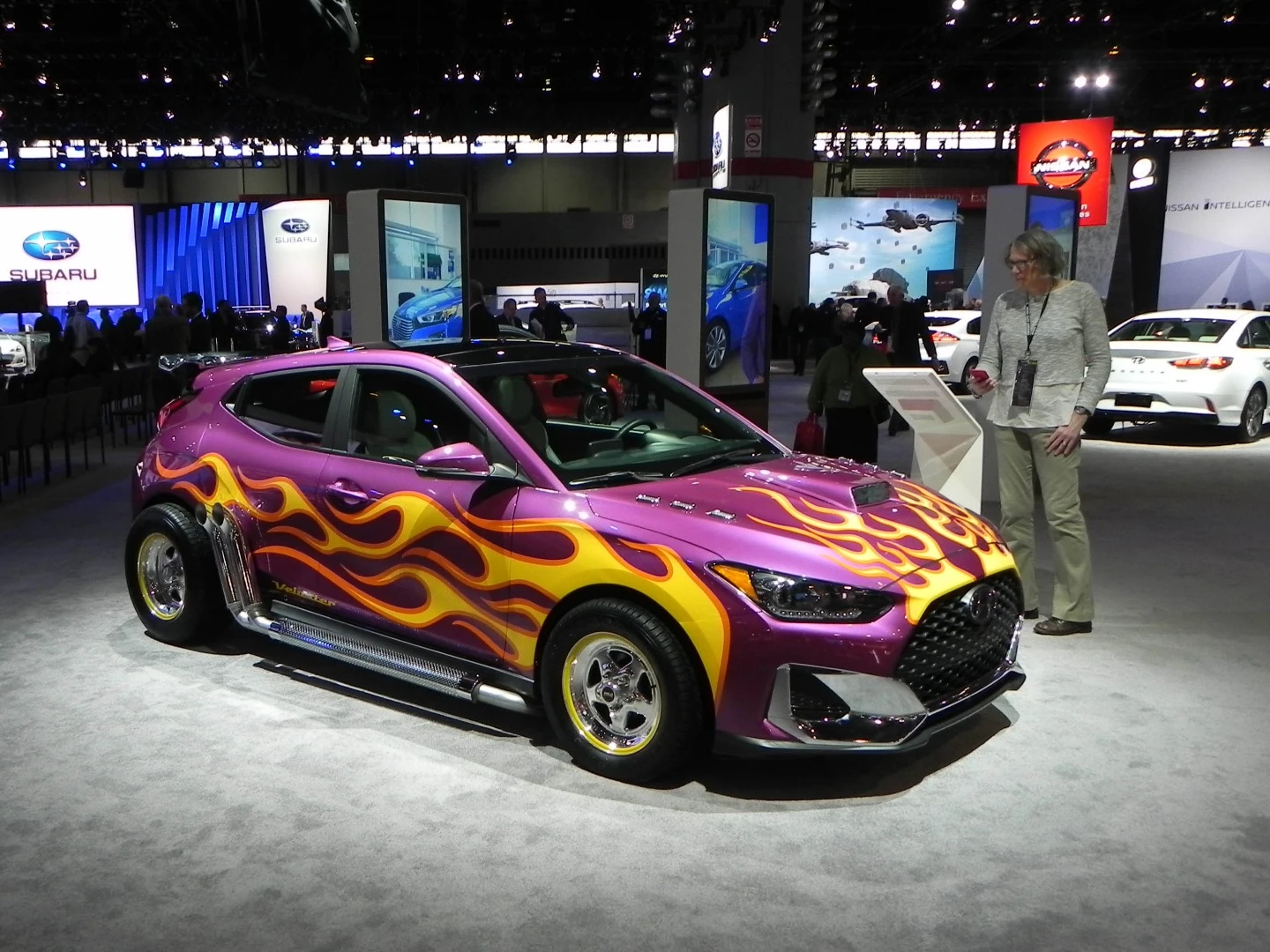 Unveiled to celebrate the new Marvel Ant Man film, this Hyundai movie car is on display in Chicago