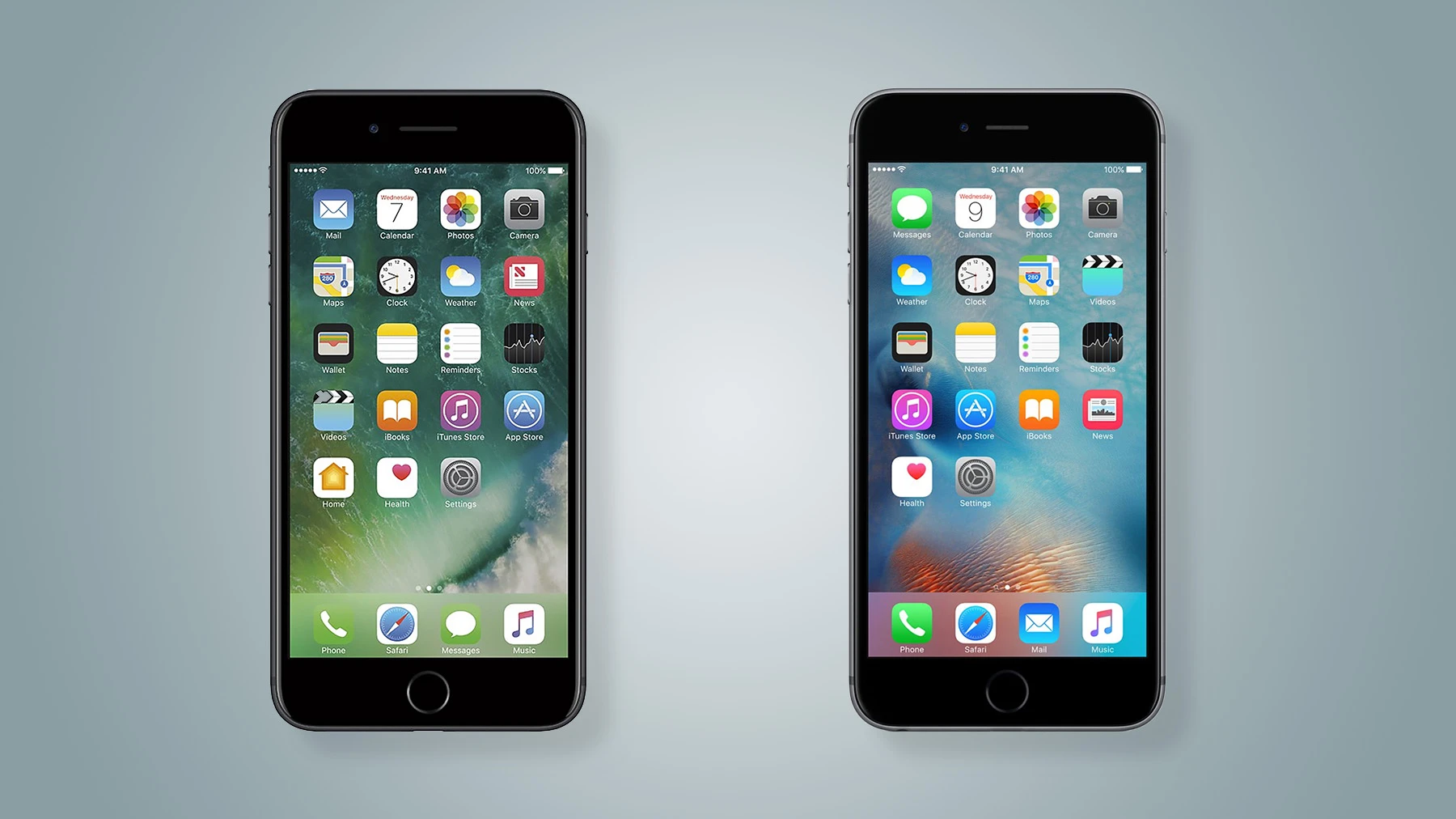 New Atlas compares the features and specs of the new iPhone 7 Plus (left) and iPhone 6s Plus