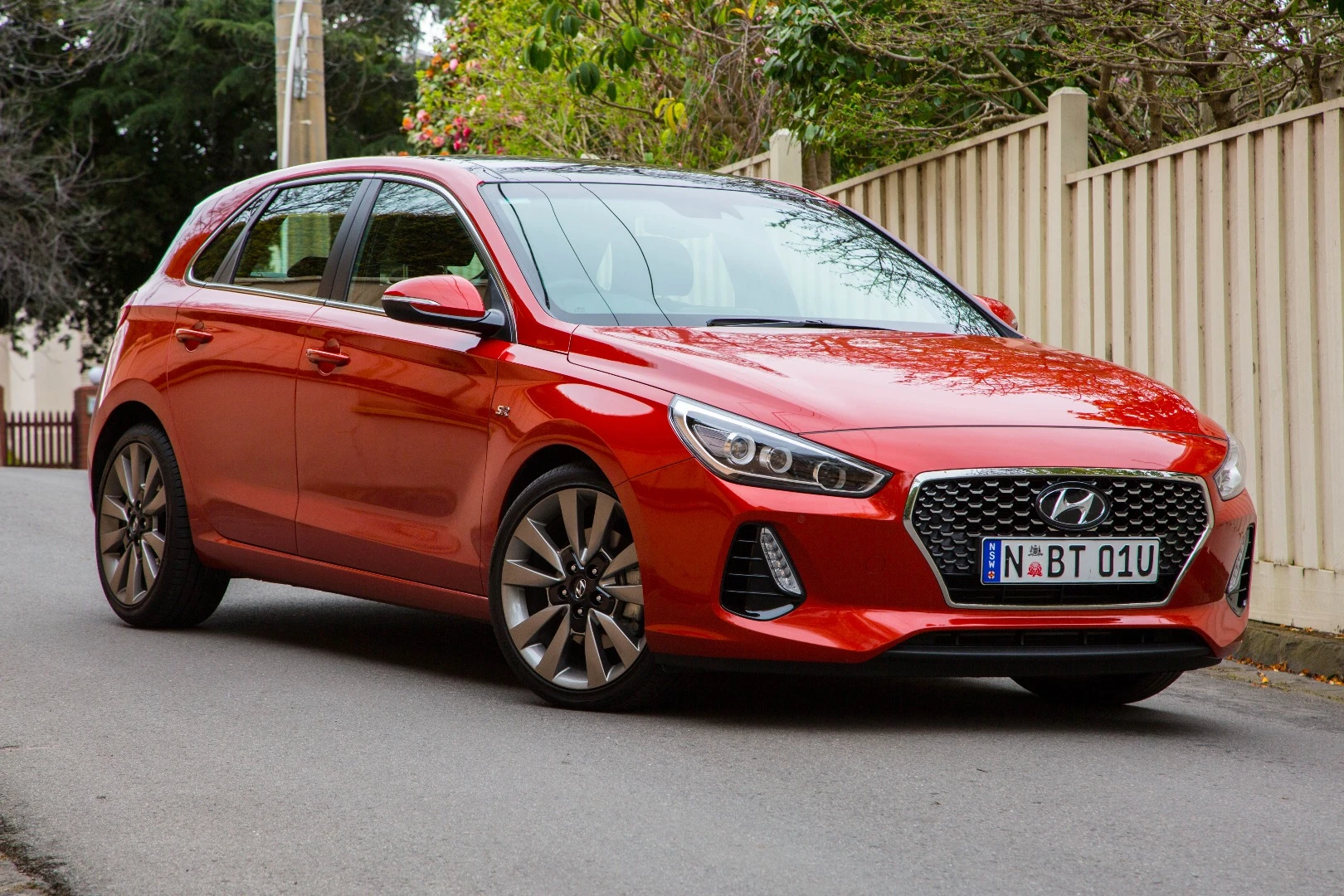 The five-seat Elantra SR has room for a family inside