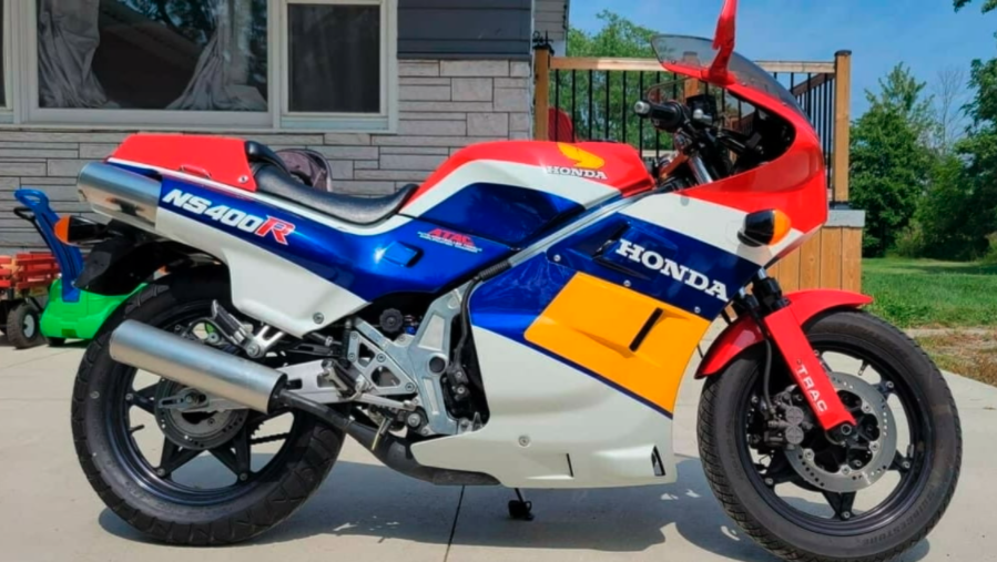 This 1986 Honda NS400R HRC Edition sold for $25,300 as Lot F178 at Mecum Auctions' Las Vegas sale on Friday, 28 January 2022