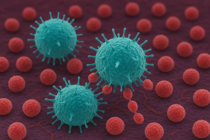 T-reg cells, imagined here in a generative image, are key components of the body's immune system. A new study says they might also be powerful allies in the fight against pain